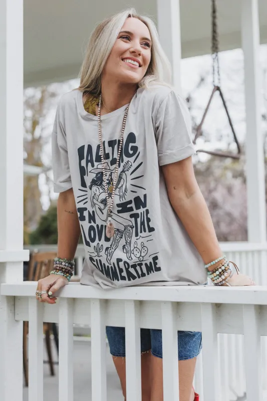 Wild West Love Graphic Tee - Gray sold by Three Bird Nest