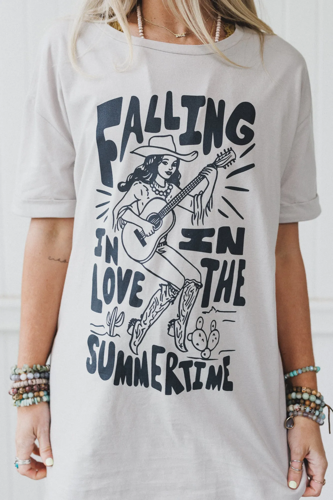 Wild West Love Graphic Tee - Gray sold by Three Bird Nest product image thumbnail 3