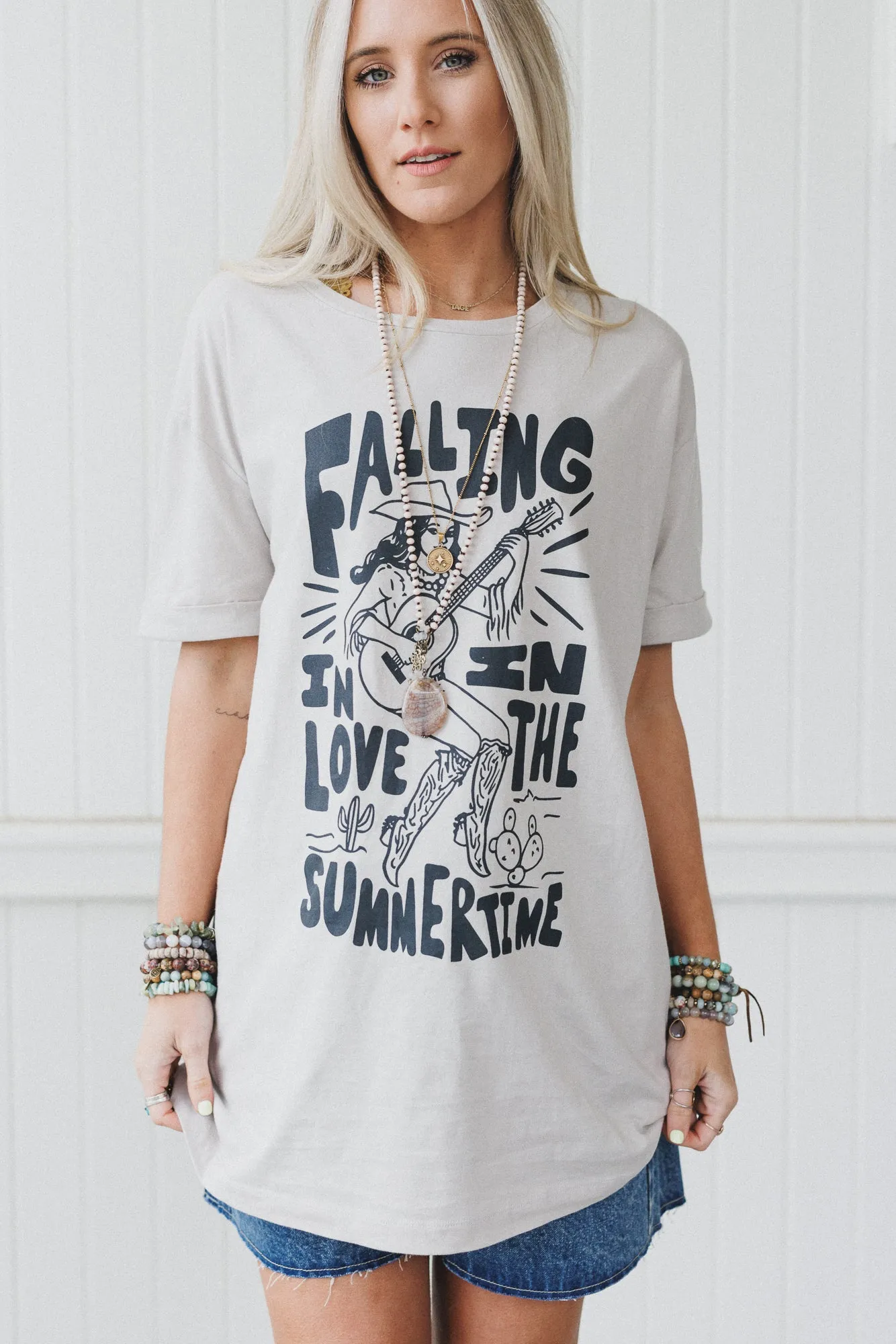 Wild West Love Graphic Tee - Gray sold by Three Bird Nest product image thumbnail 4