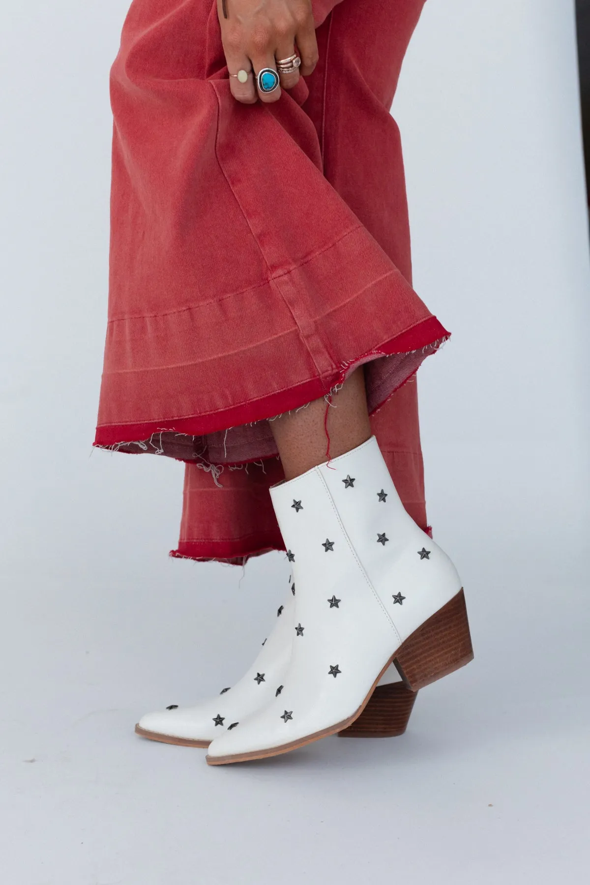 Lulu Star Studded Boots - White sold by Three Bird Nest product image thumbnail 5