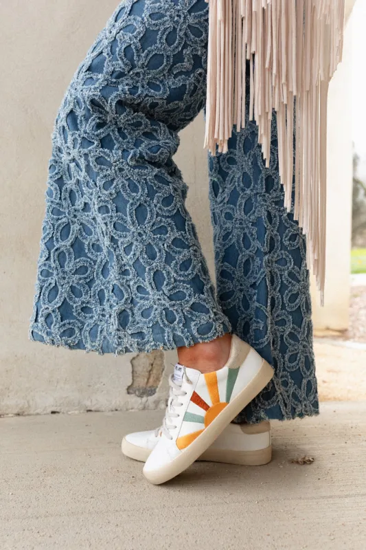 Sun Rays Retro Sneakers - Blue sold by Three Bird Nest