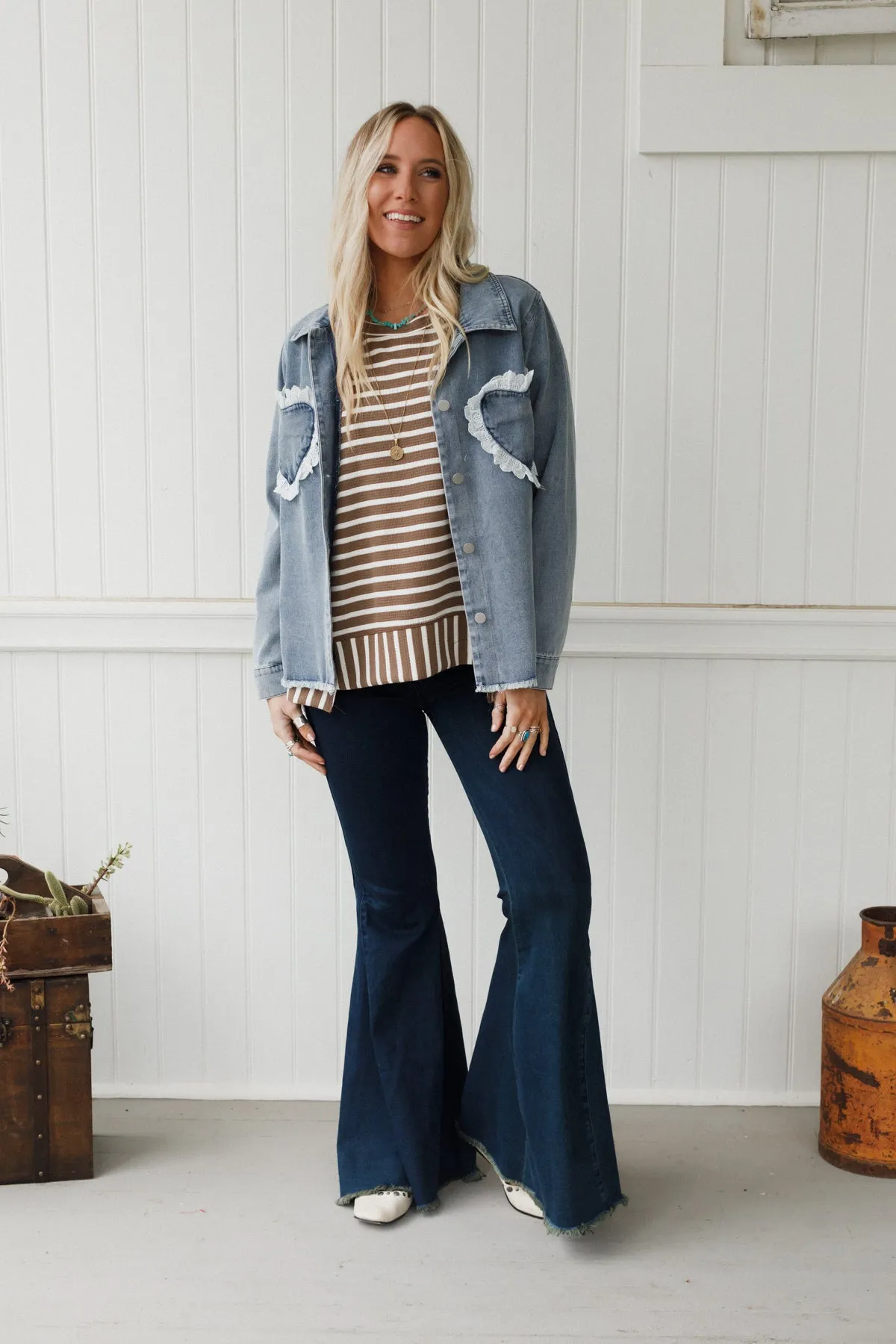 Sweetheart Denim Jacket - Denim sold by Three Bird Nest product image thumbnail 5