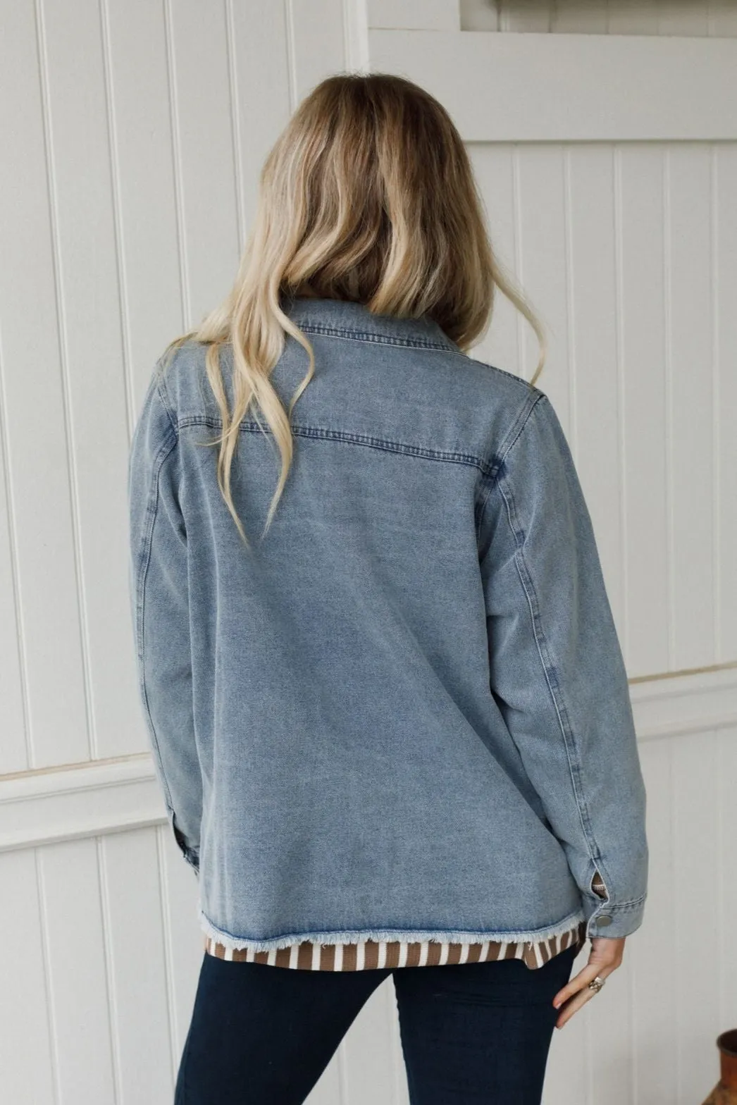 Sweetheart Denim Jacket - Denim sold by Three Bird Nest product image thumbnail 4