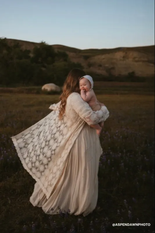 Garden Muse Crochet Duster - Natural sold by Three Bird Nest