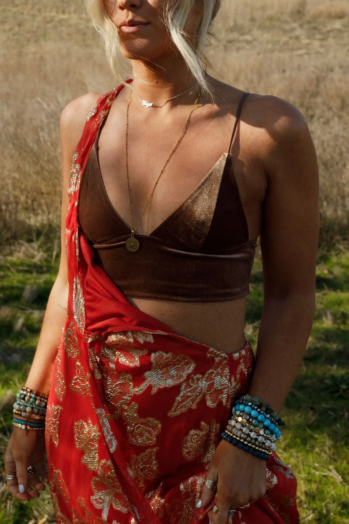Mod Velvet Bralette - Mocha sold by Three Bird Nest product image thumbnail 5