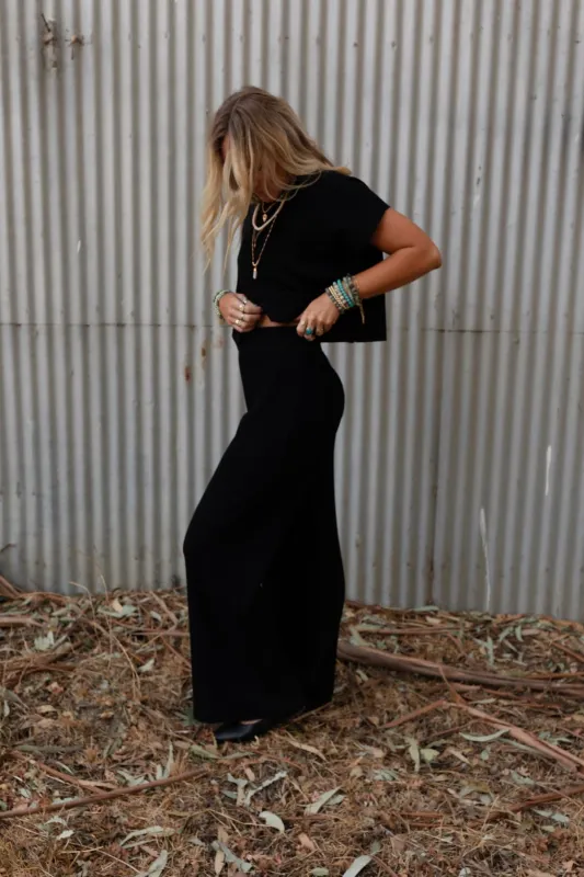 Fall For Me Ribbed Pants - Black sold by Three Bird Nest