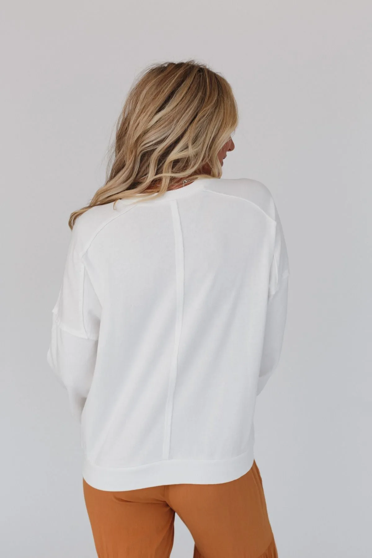 Jenny Floral Peace Sign Pullover Top - Off White sold by Three Bird Nest product image thumbnail 2