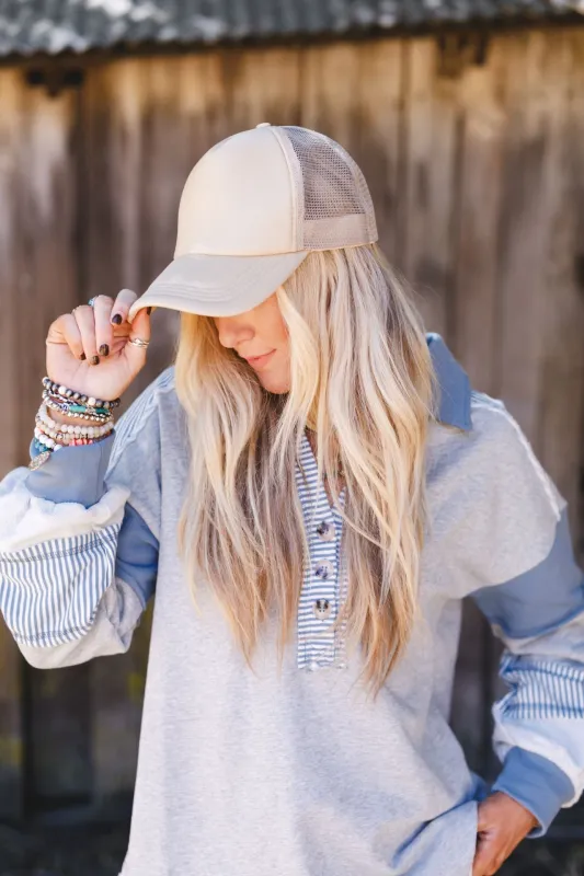 Desert Drift Trucker Hat - Khaki sold by Three Bird Nest