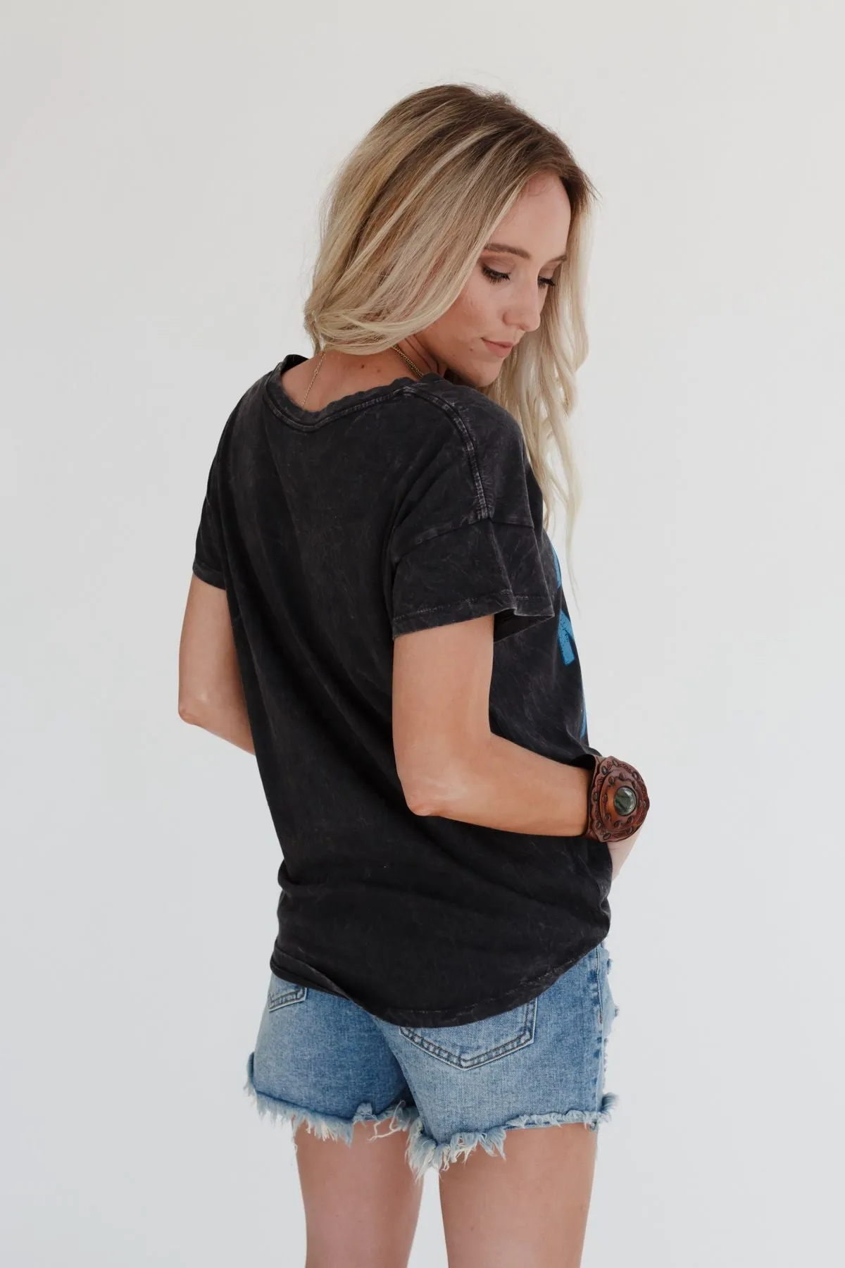 Thunder Mama Vintage Graphic Tee - Charcoal sold by Three Bird Nest product image thumbnail 3