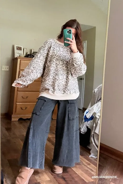 Game On Cargo Wide Leg Pant - Black sold by Three Bird Nest