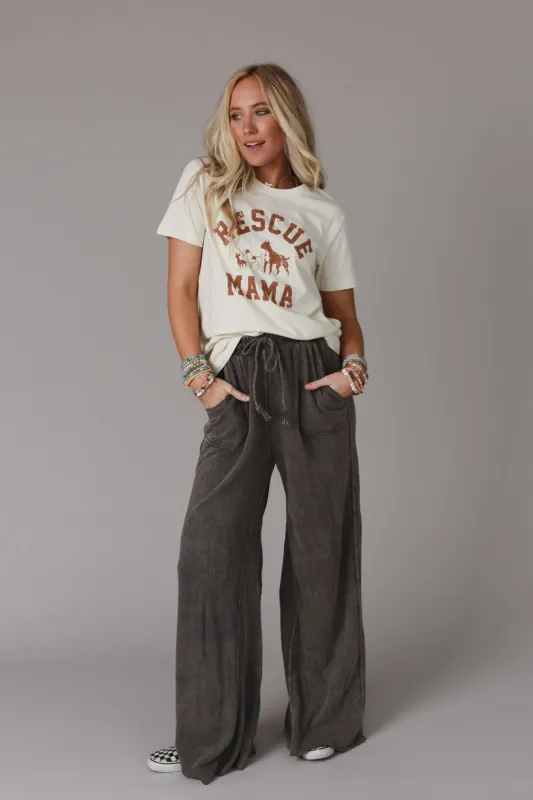 Relaxing Robin Wide Leg Pant - New Charcoal sold by Three Bird Nest