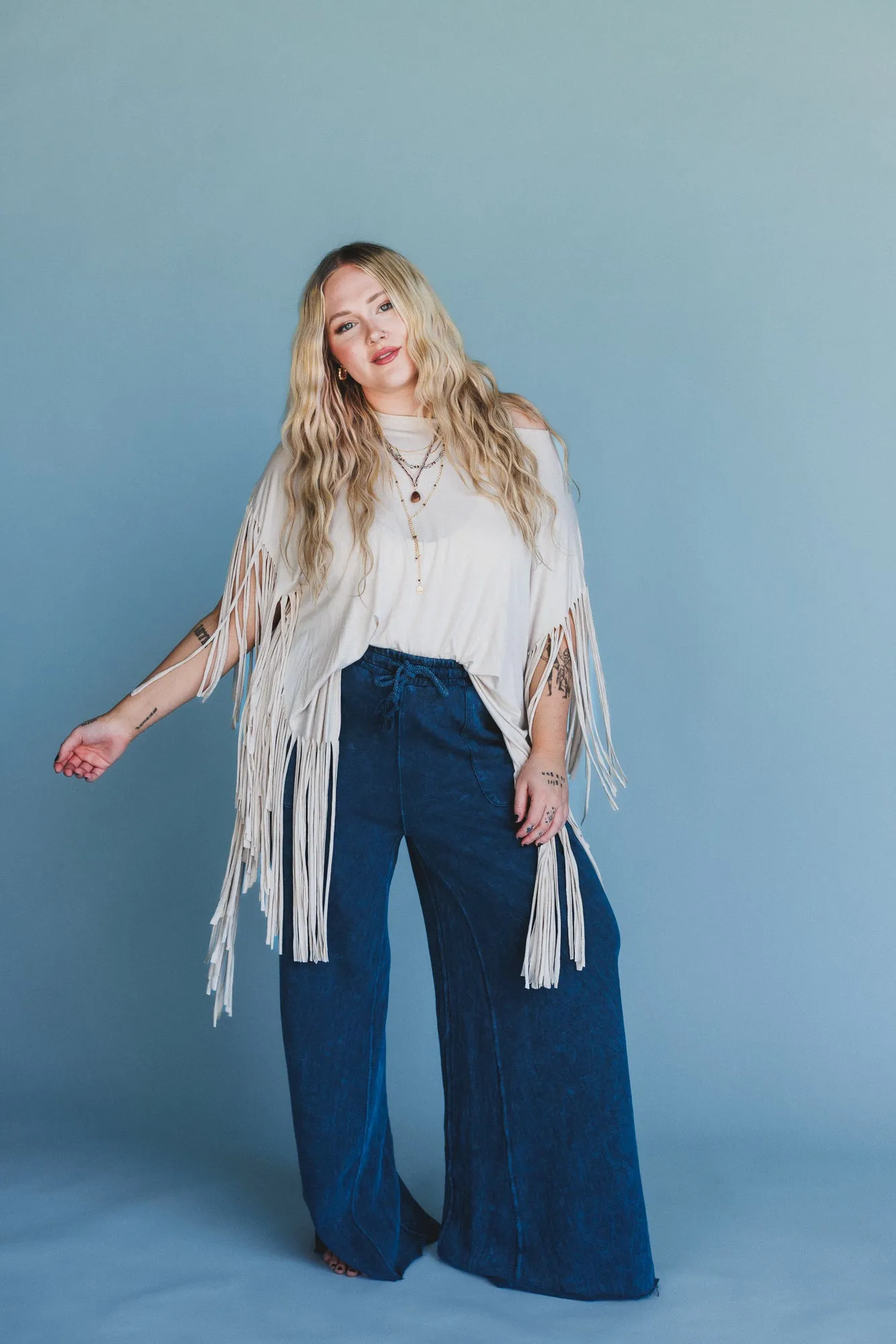 Relaxing Robin Wide Leg Pant - New Navy sold by Three Bird Nest product image thumbnail 3