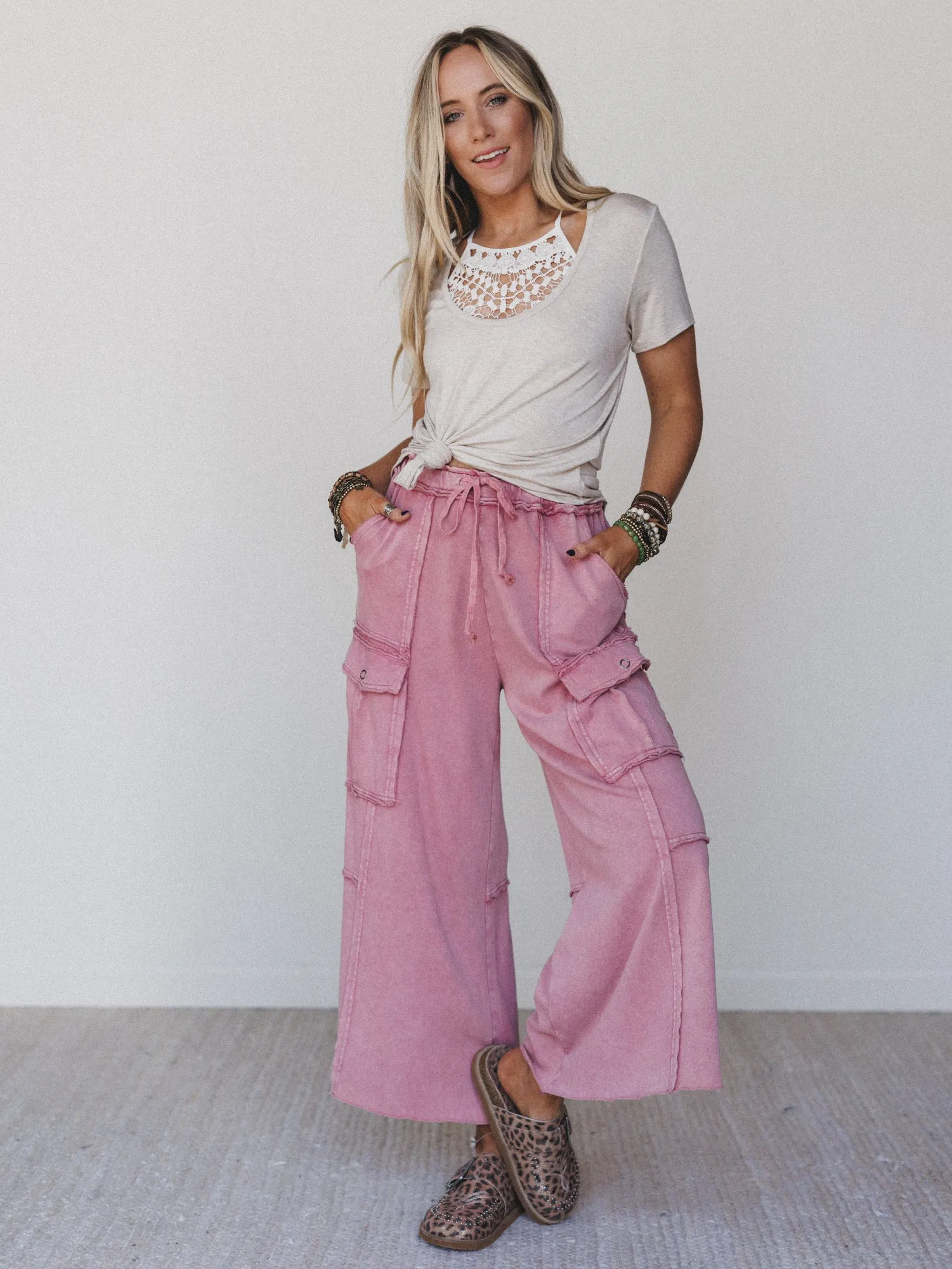 Scoop Neck Bralette Tee - Heather Oatmeal sold by Three Bird Nest product image thumbnail 5