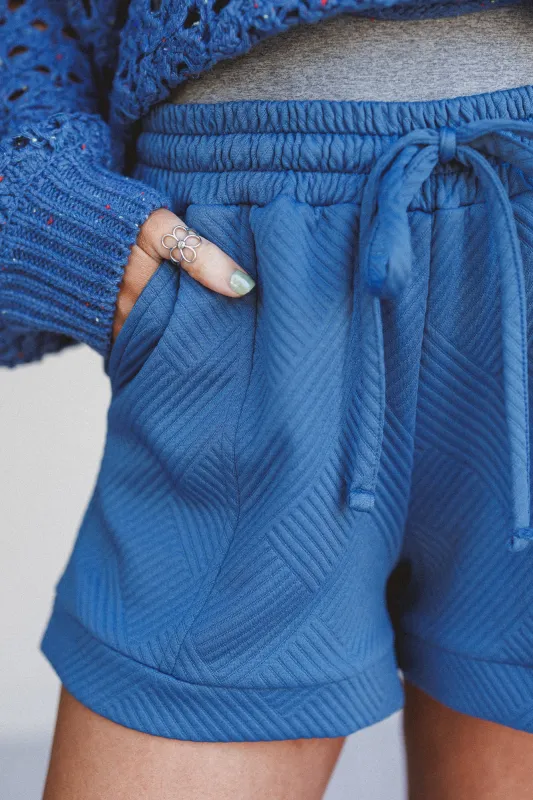 One With It Shorts - Blue sold by Three Bird Nest