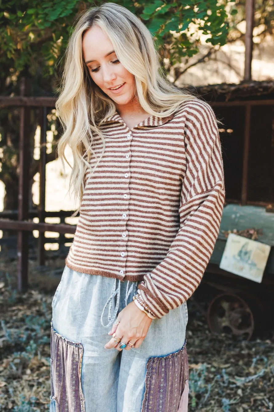 Day Trip Sweater - Brown sold by Three Bird Nest product image thumbnail 3
