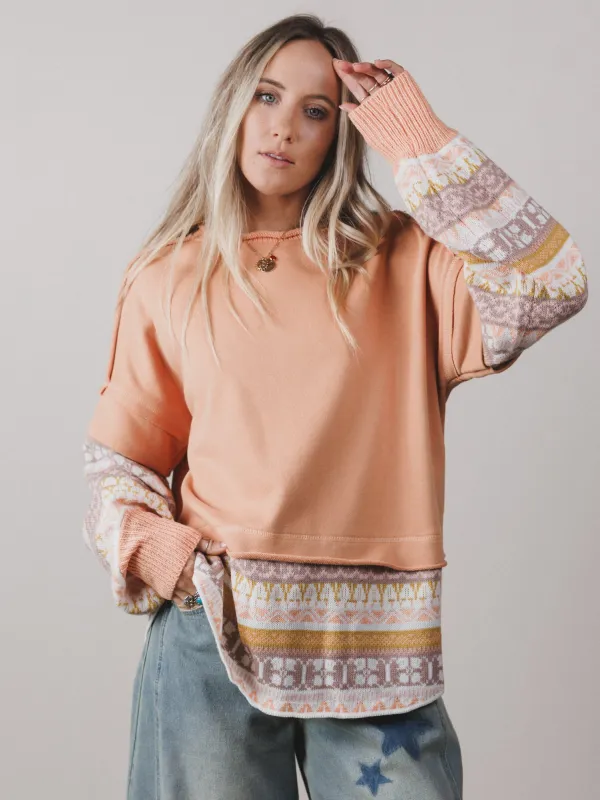Moon Fern Top - Peach made by Jnna