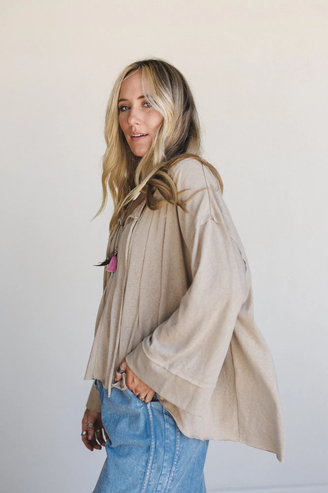 The Nest Isla Drift Top - Mocha sold by Three Bird Nest product image thumbnail 5