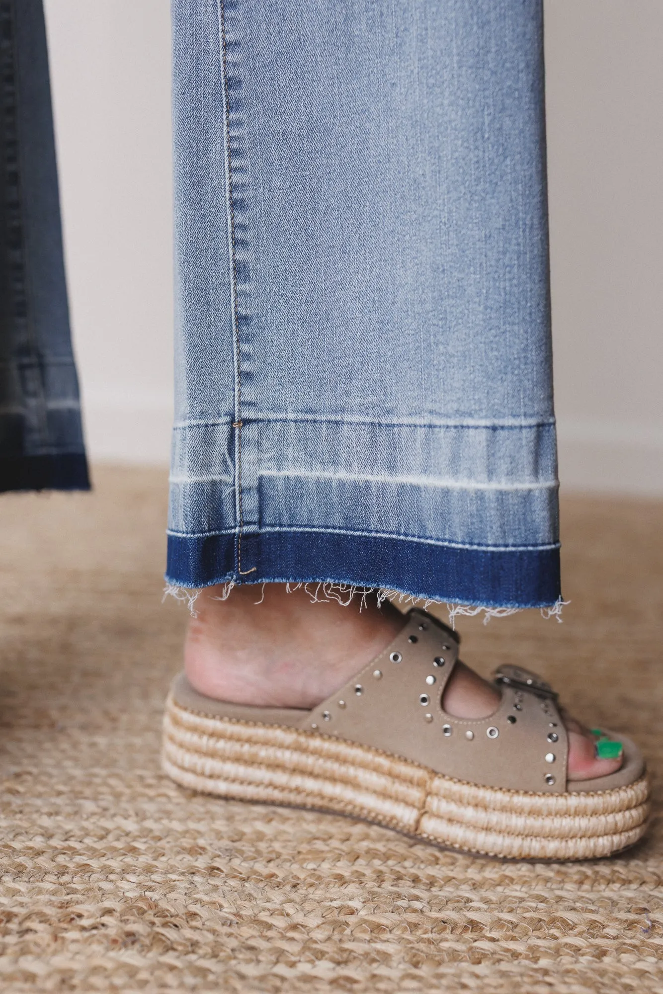 Jonathon Wide Leg Jeans - Washed Denim sold by Three Bird Nest product image thumbnail 2