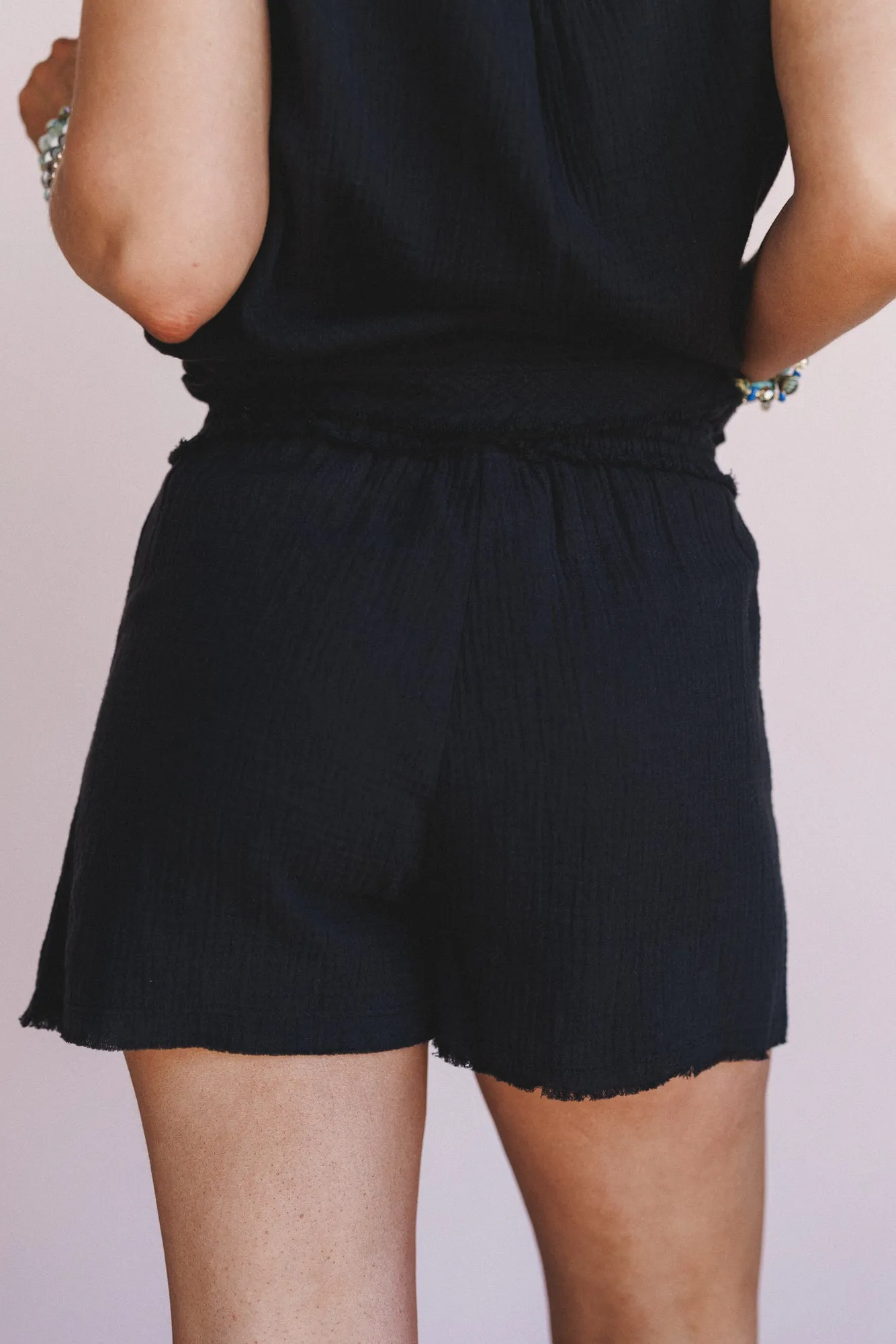 Coconut Sky Shorts - Black sold by Three Bird Nest product image thumbnail 4