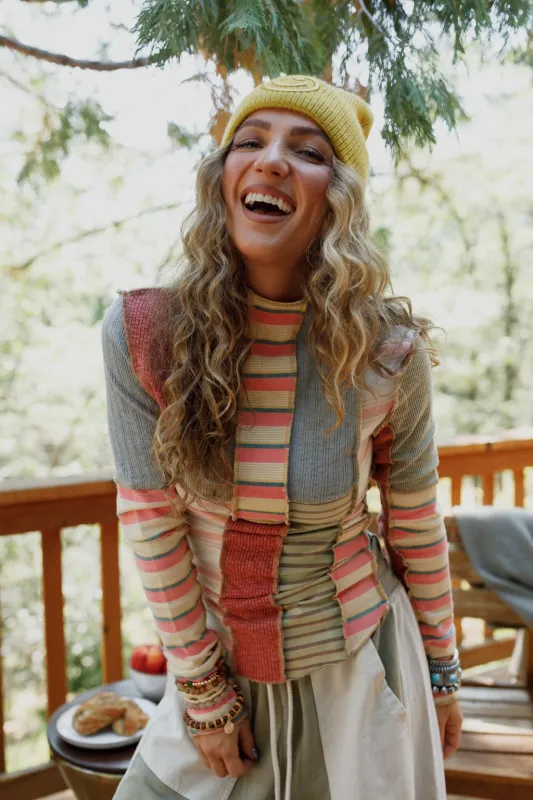 Eclectic Stripes Top - Pink sold by Three Bird Nest