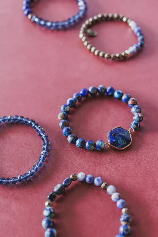 Samba Glow Bracelet Set - Blue sold by Three Bird Nest