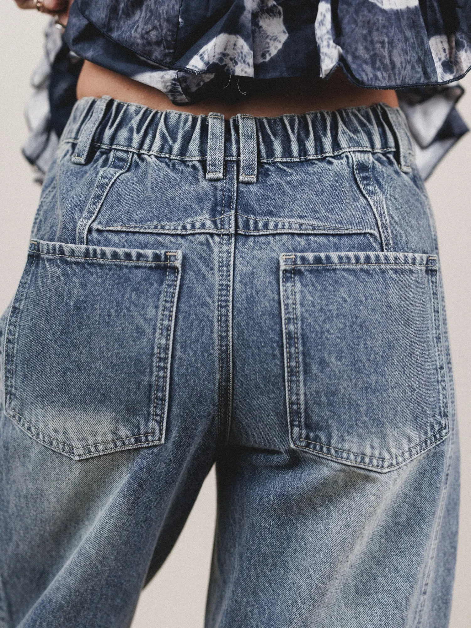 Groove Bloom Pants - Denim sold by Three Bird Nest product image thumbnail 5