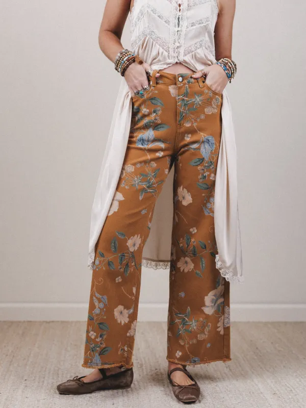 Boho Eclipse Pants - Camel sold by Three Bird Nest