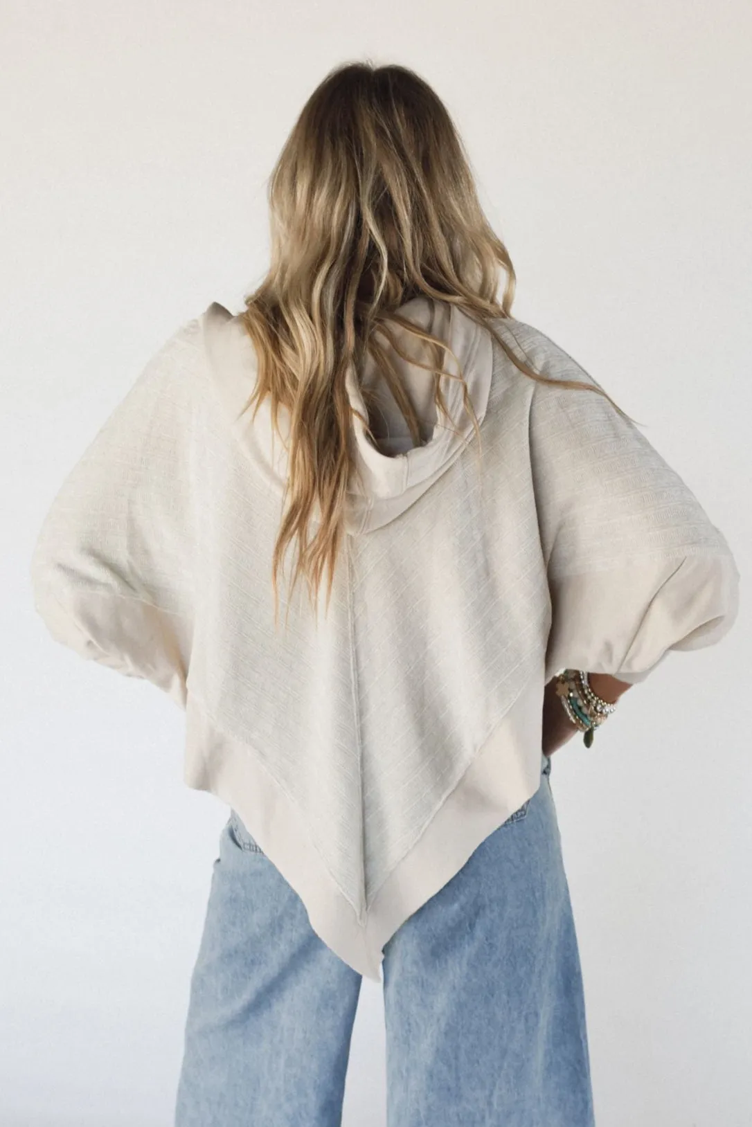 High Point Hoodie Top - Beige sold by Three Bird Nest product image thumbnail 4