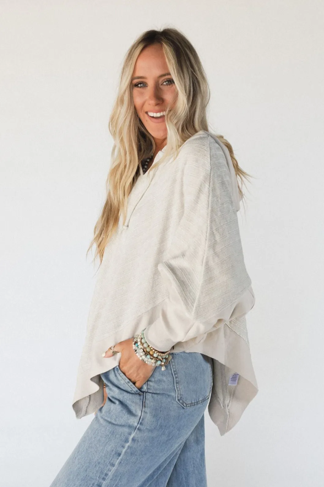 High Point Hoodie Top - Beige sold by Three Bird Nest product image thumbnail 3
