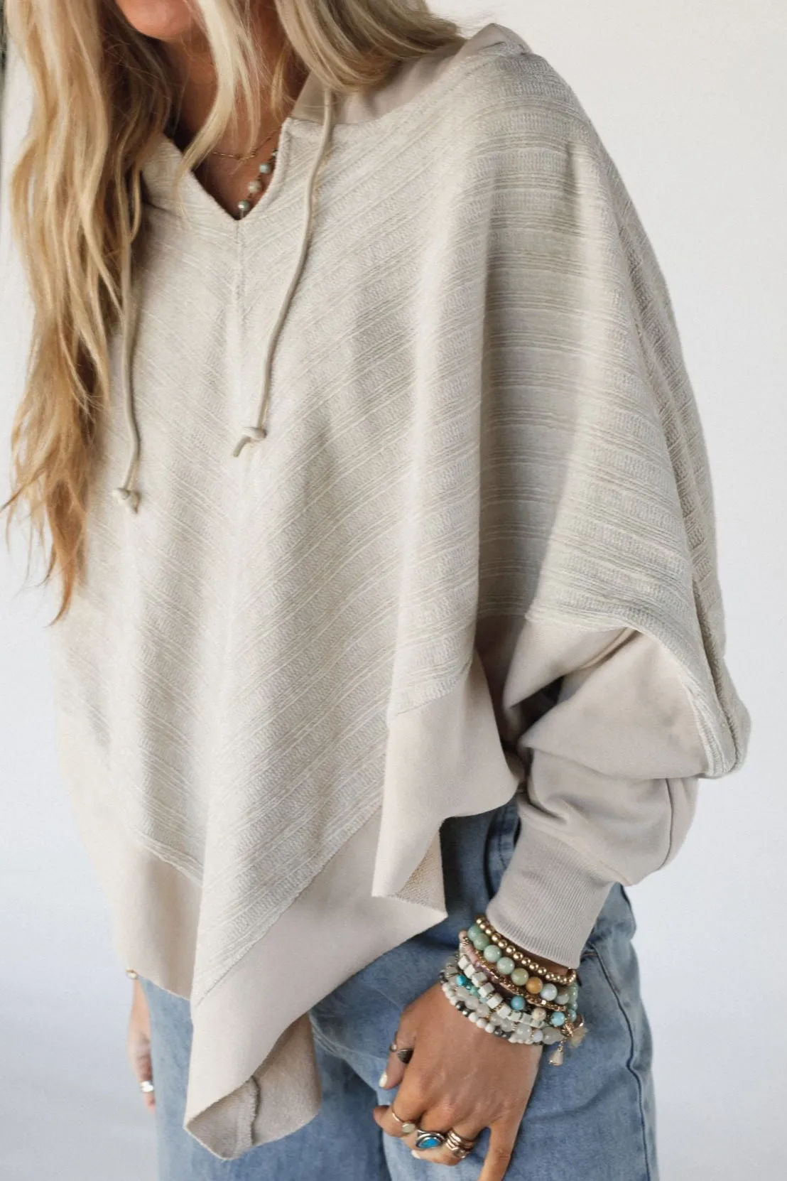 High Point Hoodie Top - Beige sold by Three Bird Nest