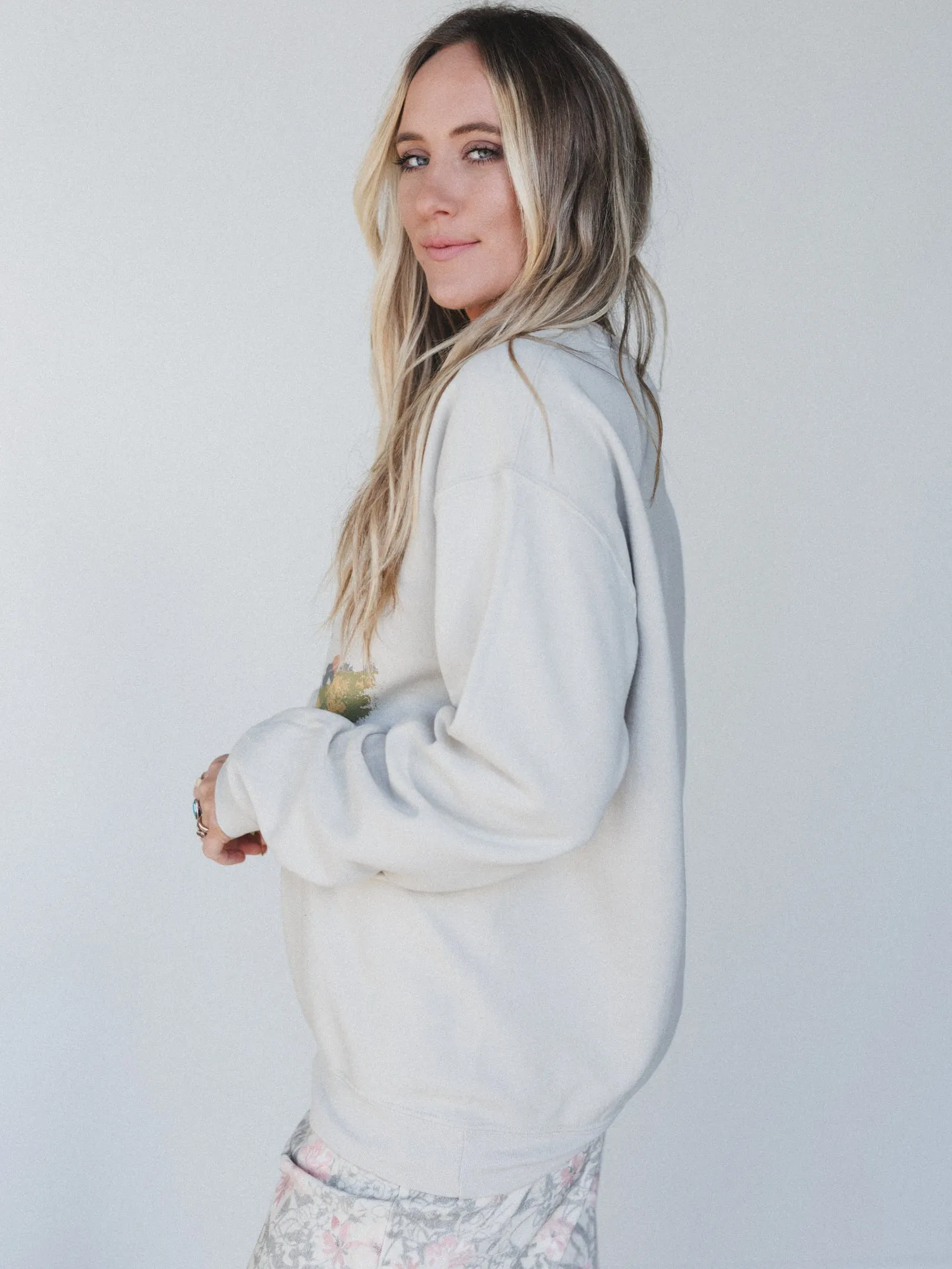 The Nest Spirit Of The Wild Sweatshirt - Sand sold by Three Bird Nest product image thumbnail 3