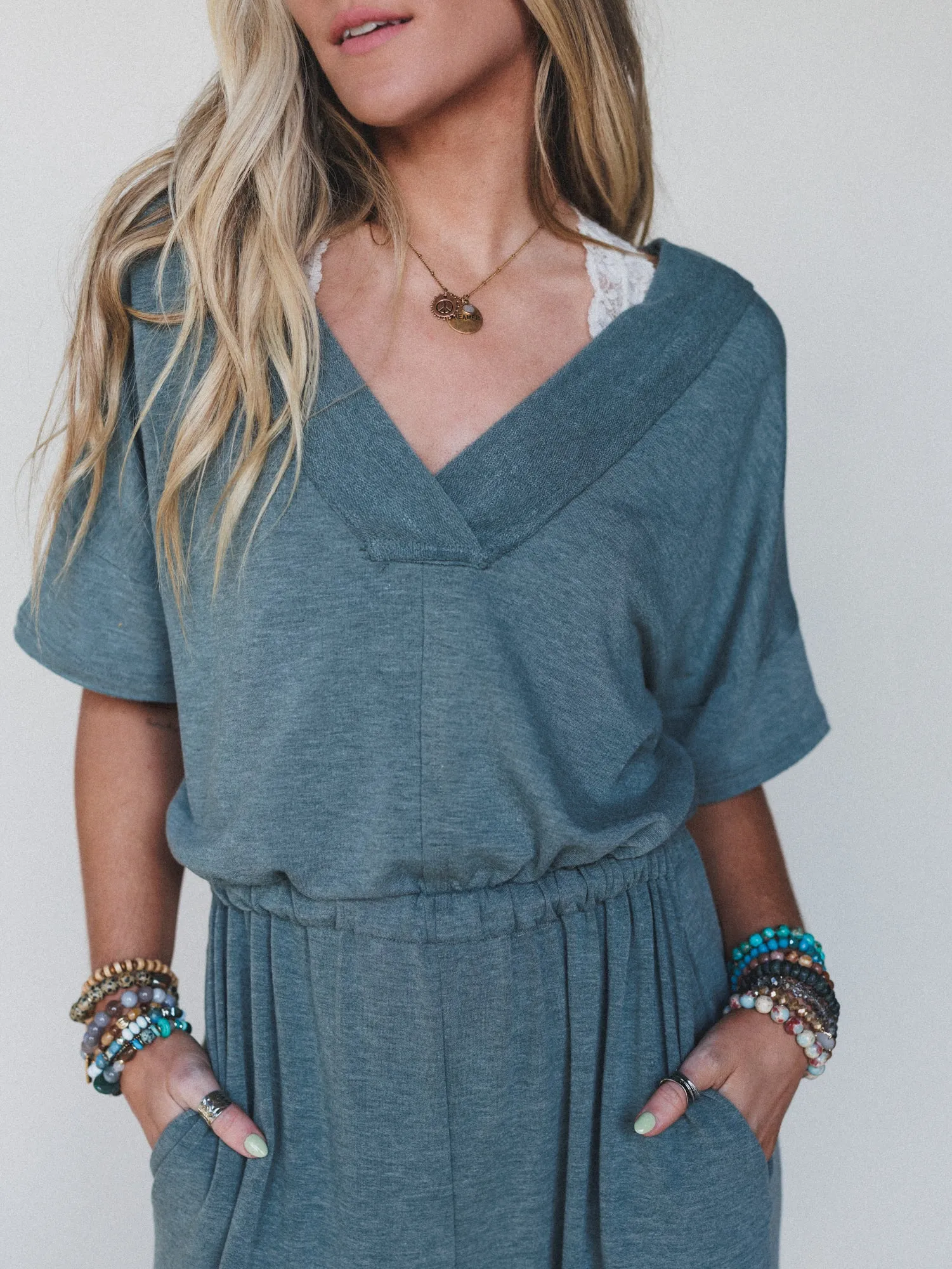 The Nest On The Go Jumpsuit - Olive sold by Three Bird Nest product image thumbnail 3