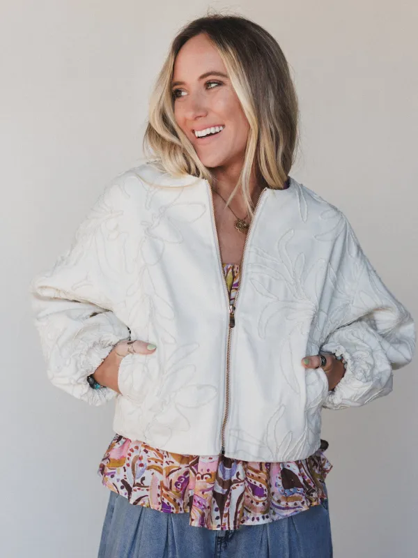 In The Details Jacket - Beige sold by Three Bird Nest