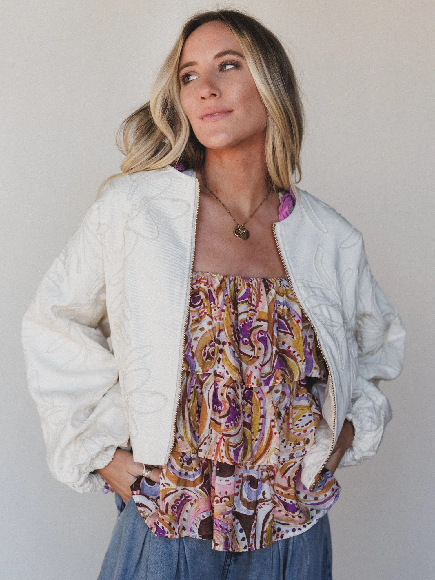 In The Details Jacket - Beige sold by Three Bird Nest product image thumbnail 2