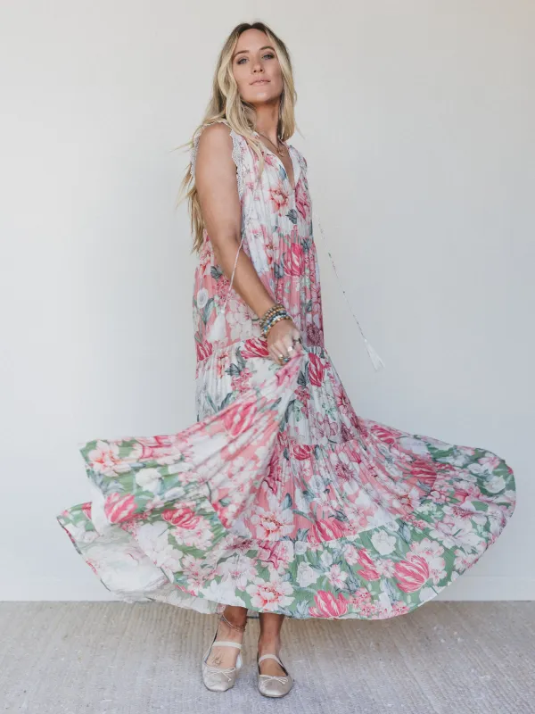 Zeya Floral Maxi Dress - Floral Multi made by Davi & Dani