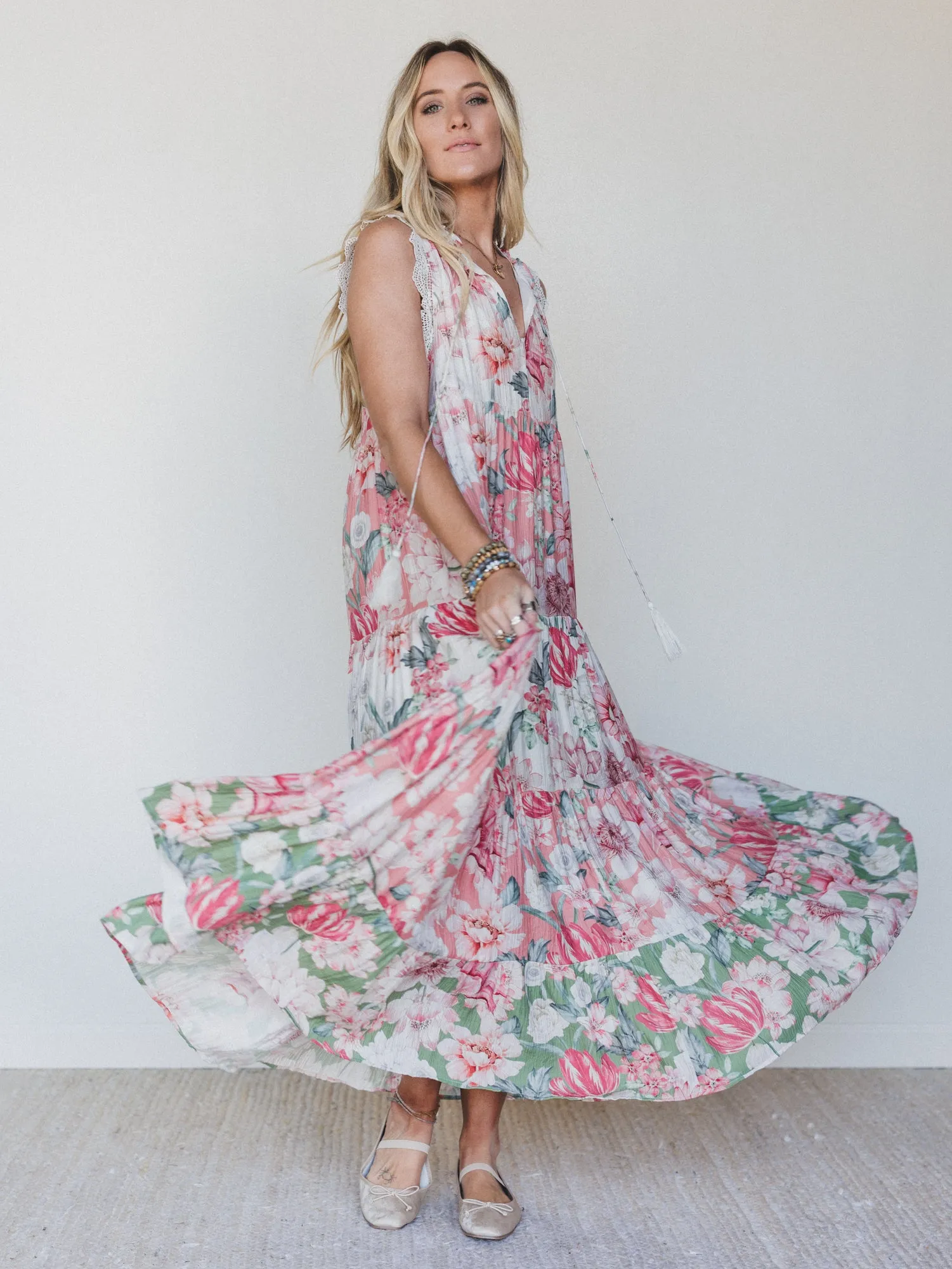 Zeya Floral Maxi Dress - Floral Multi sold by Three Bird Nest