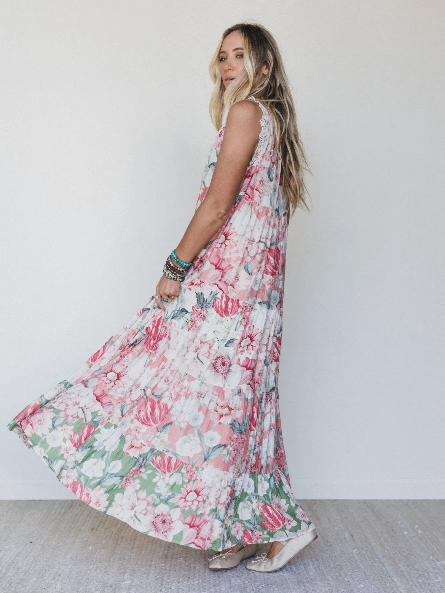 Zeya Floral Maxi Dress - Floral Multi sold by Three Bird Nest product image thumbnail 2