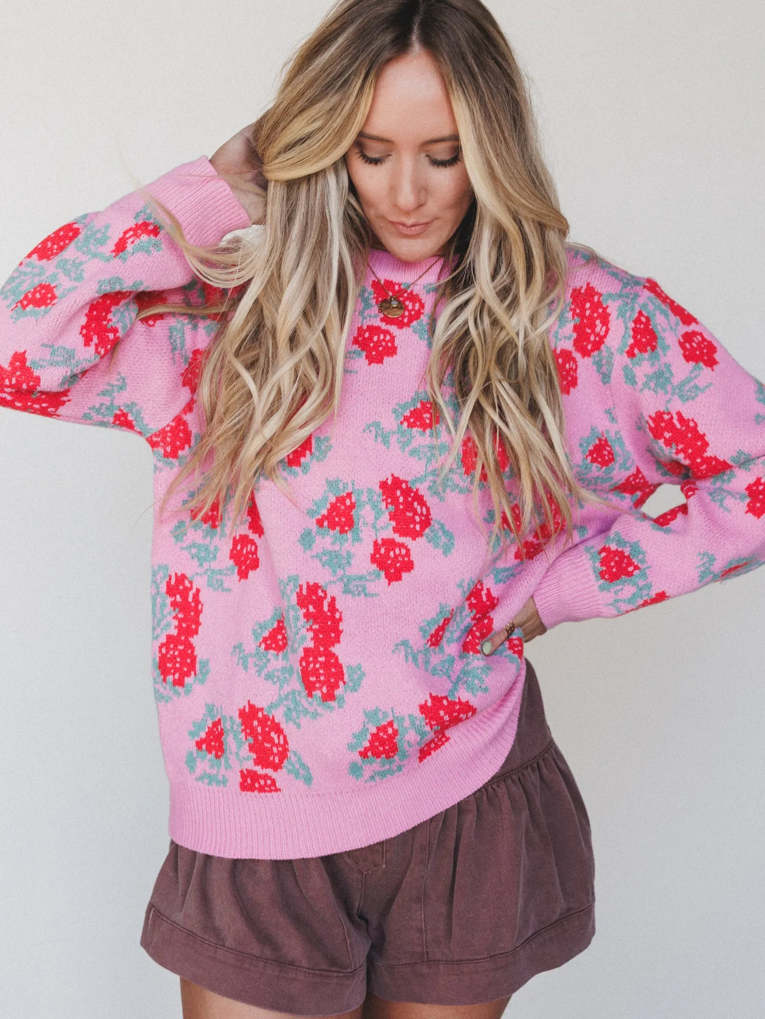 Warm Palette Sweater - Pink sold by Three Bird Nest