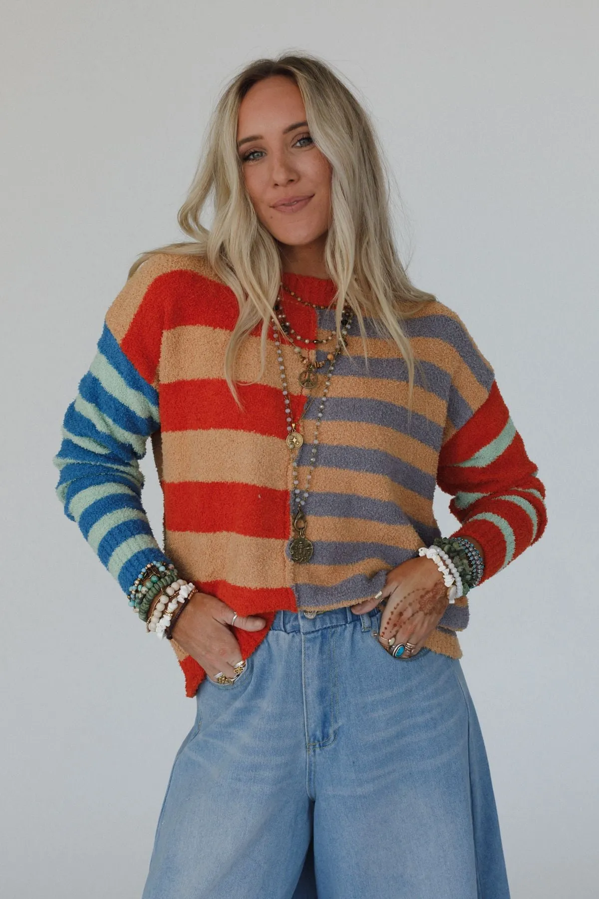 Dulcie Striped Sweater - Camel sold by Three Bird Nest product image thumbnail 5