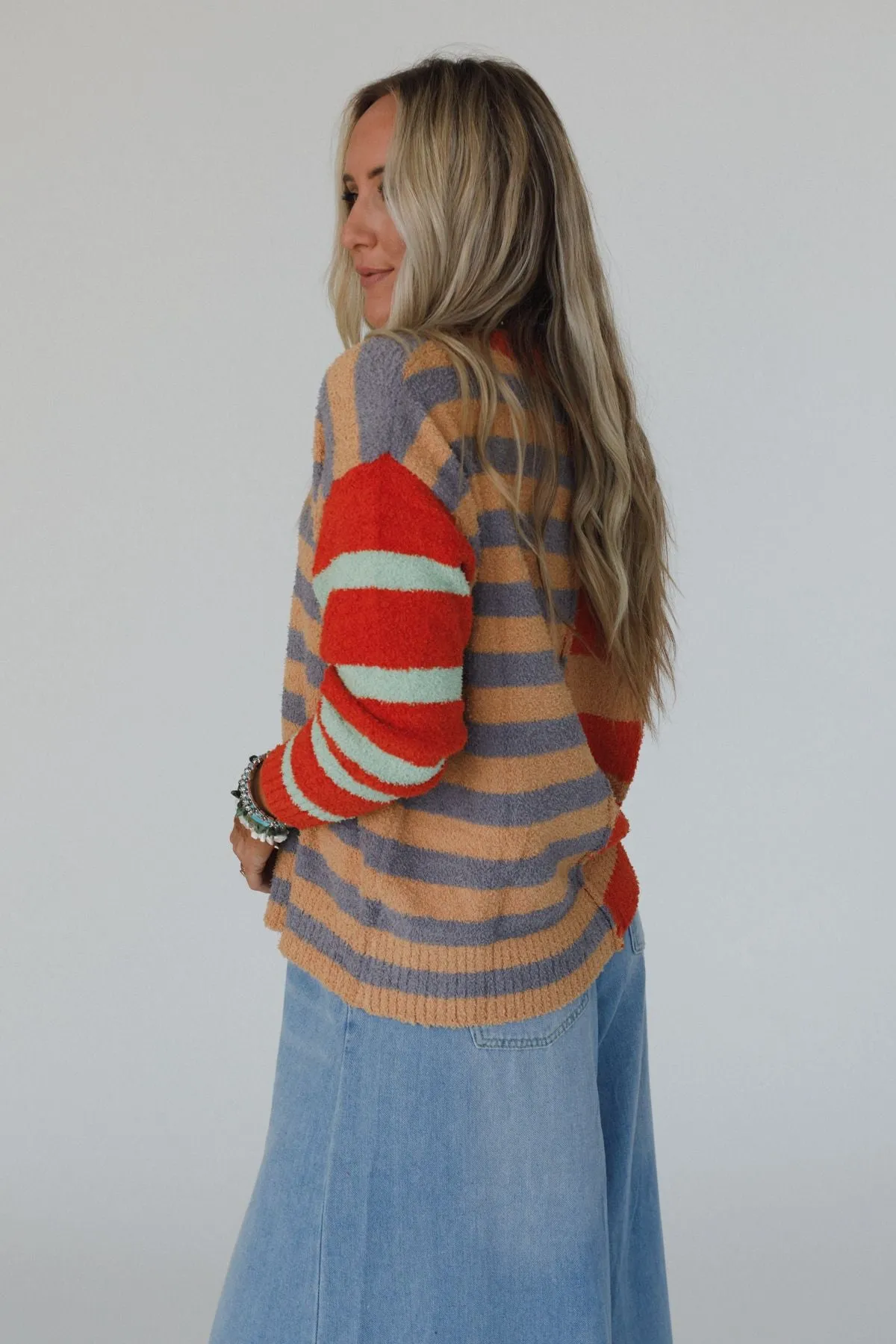Dulcie Striped Sweater - Camel sold by Three Bird Nest product image thumbnail 3