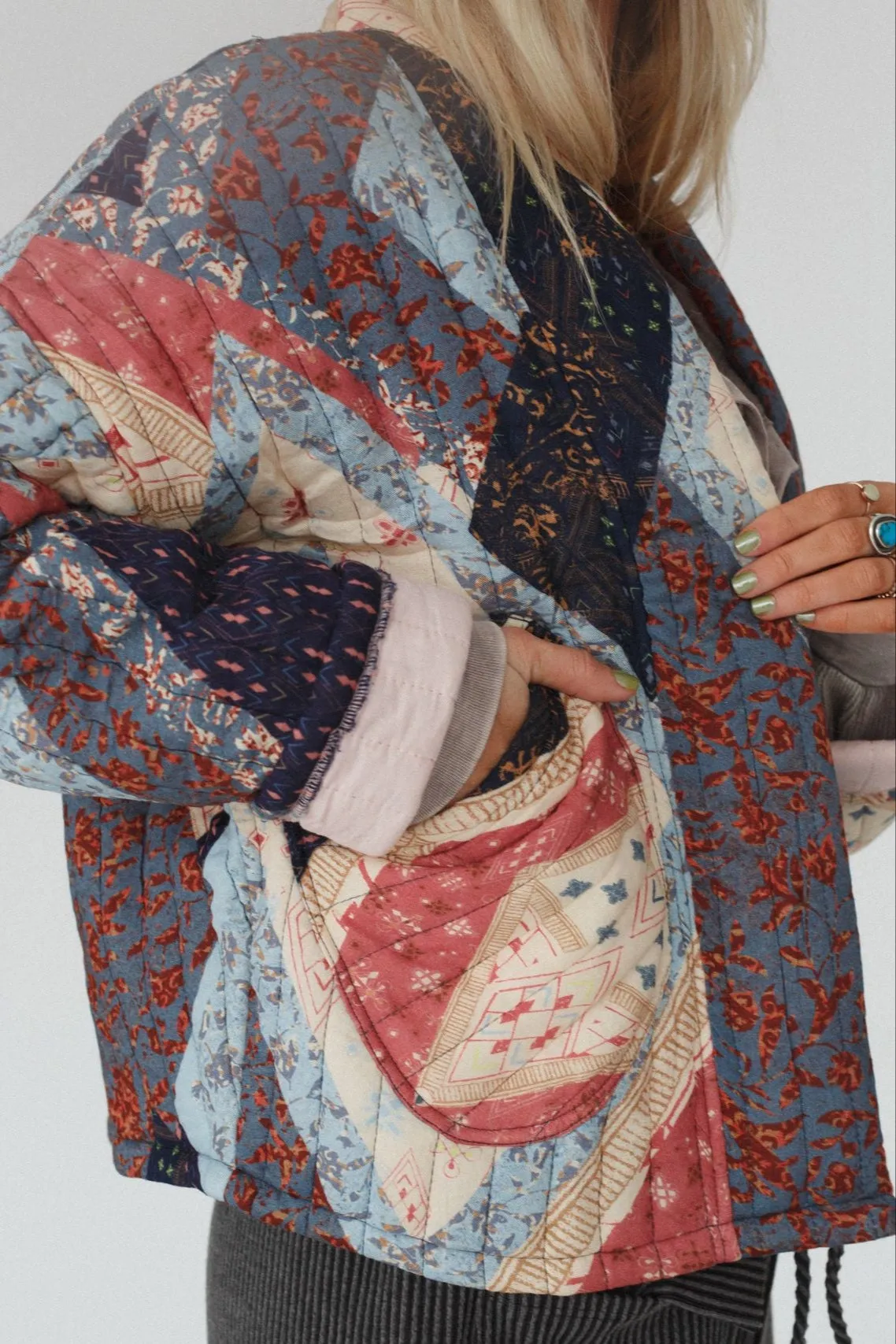 Secret Haven Quilted Jacket - Multi sold by Three Bird Nest product image thumbnail 3