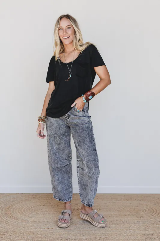 Lucky Break Barrel Jeans - Grey made by Very J