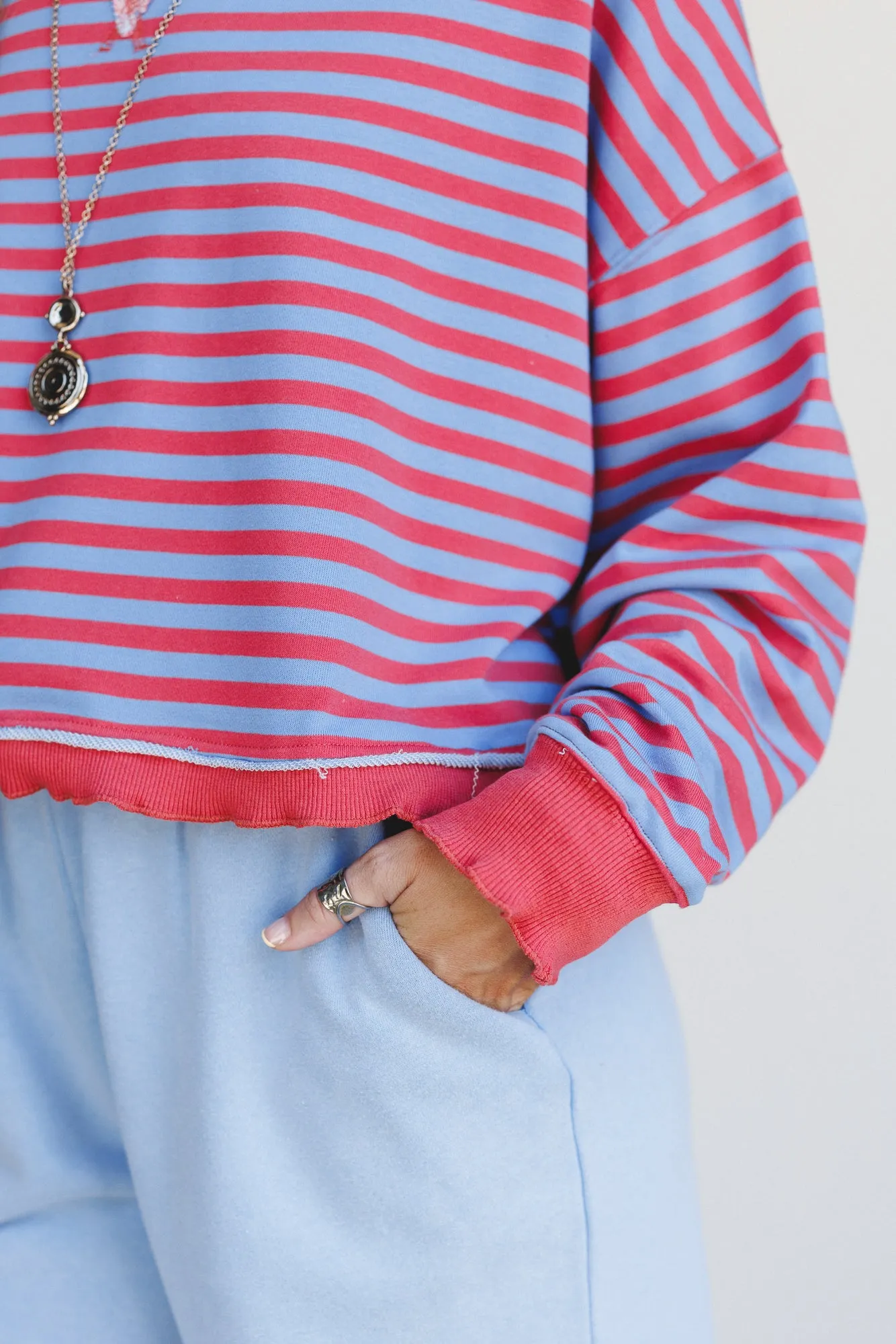 Freestyle Striped Top - Blue Multi sold by Three Bird Nest product image thumbnail 2