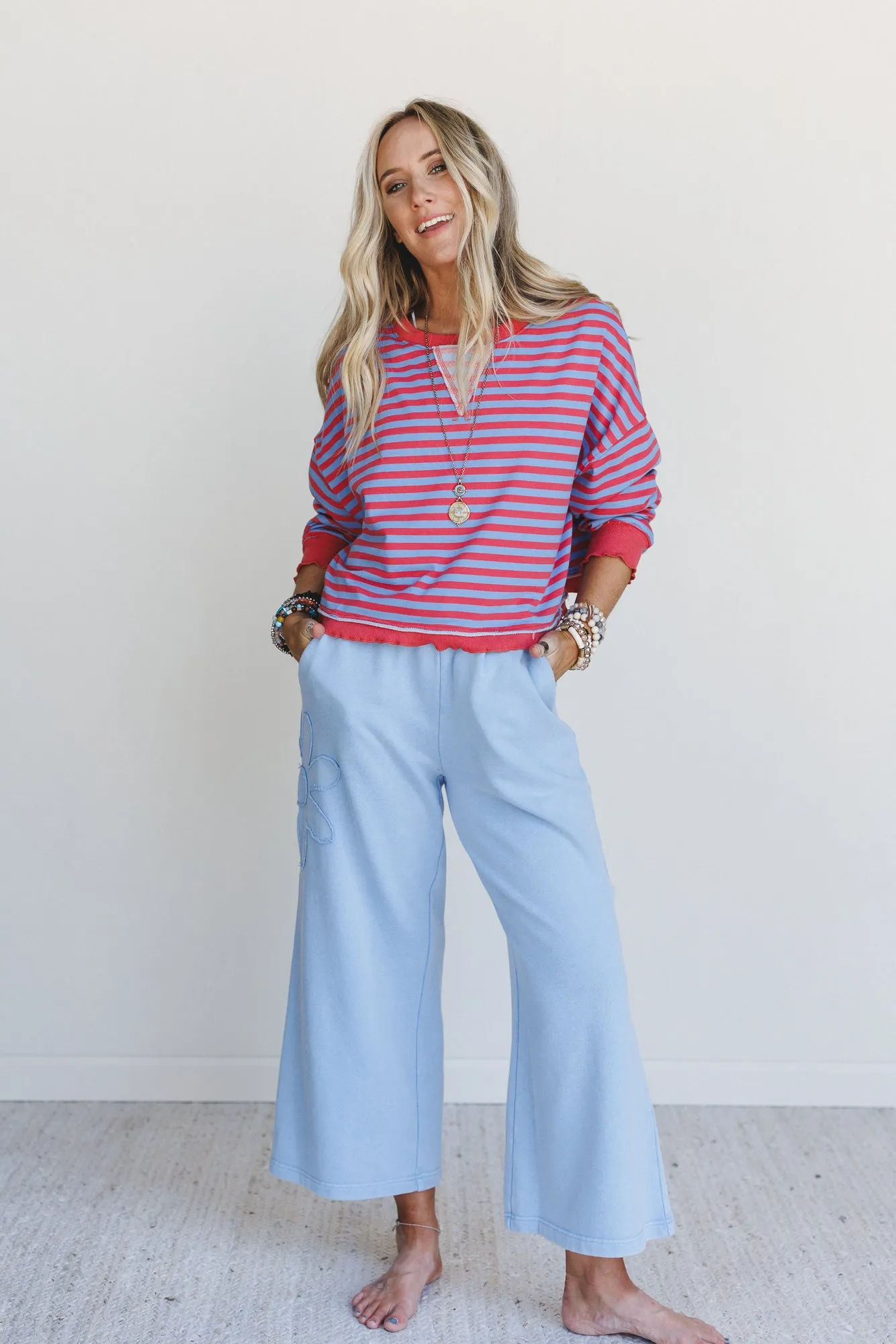 Freestyle Striped Top - Blue Multi sold by Three Bird Nest product image thumbnail 4