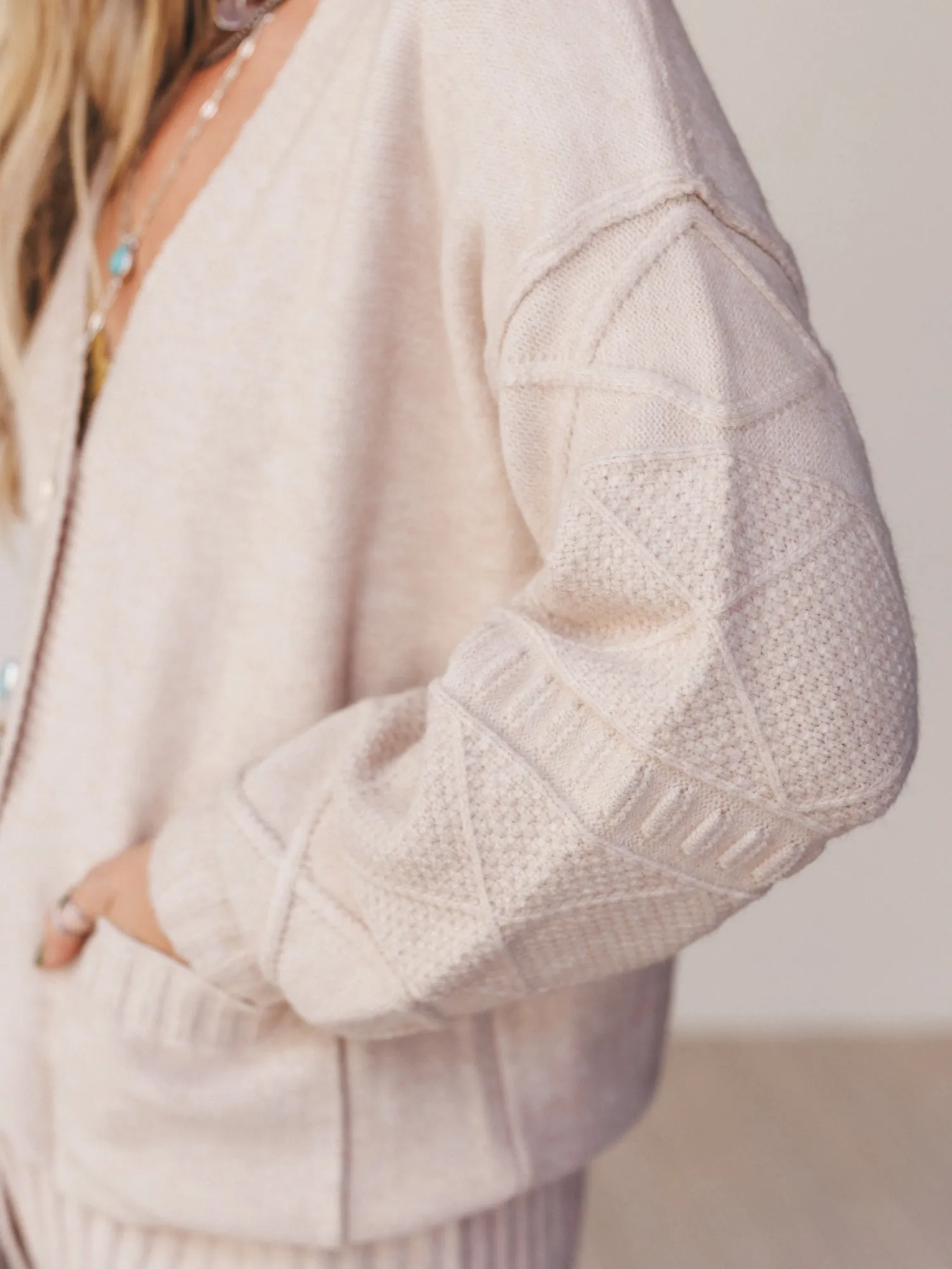 Let It Wander Cardigan - Oatmeal sold by Three Bird Nest product image thumbnail 2