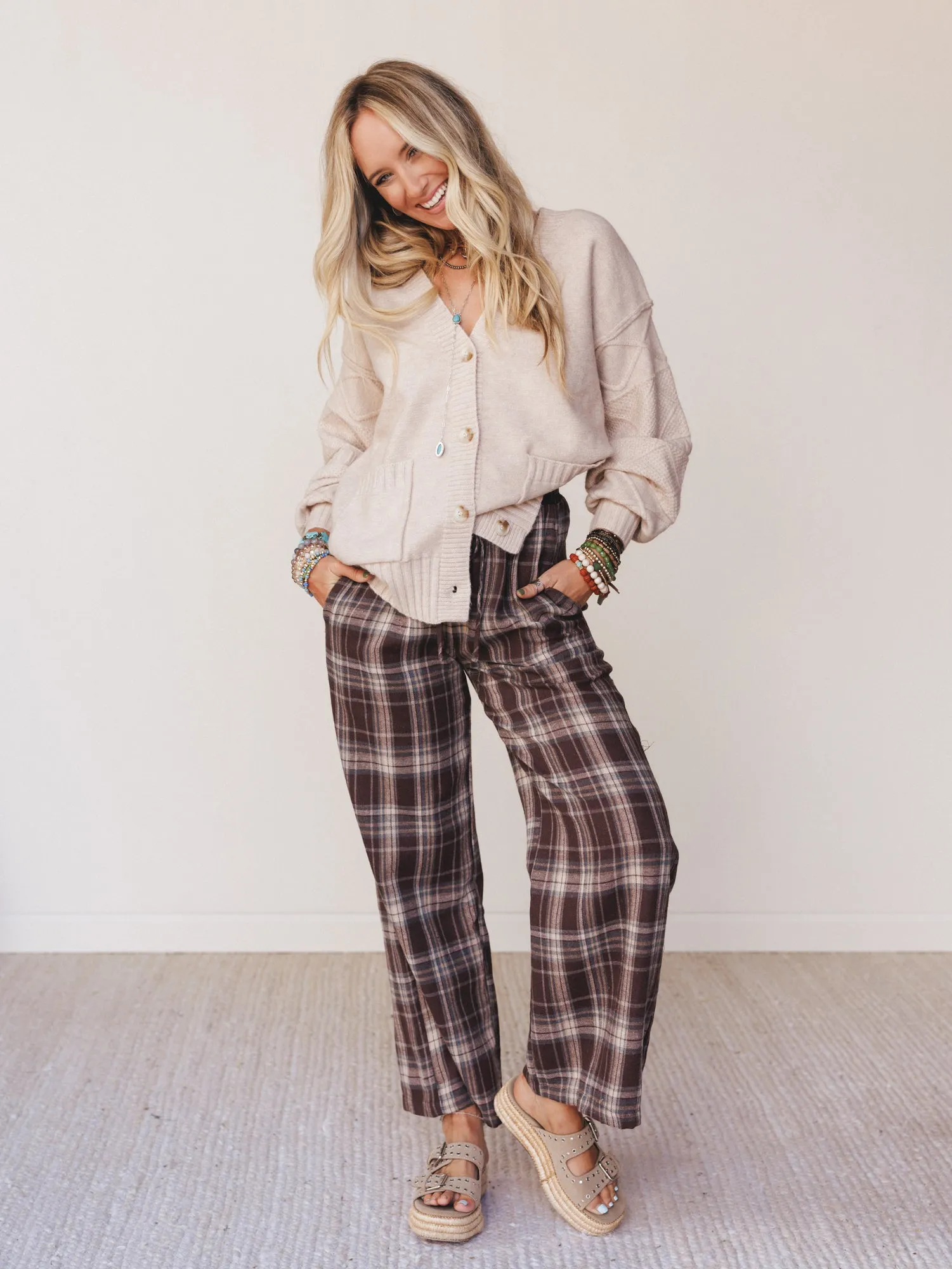 Let It Wander Cardigan - Oatmeal sold by Three Bird Nest product image thumbnail 3