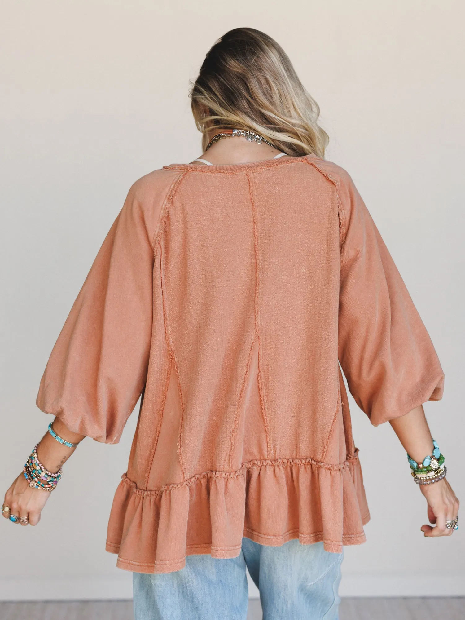 Rustic Love Top - Camel sold by Three Bird Nest product image thumbnail 4