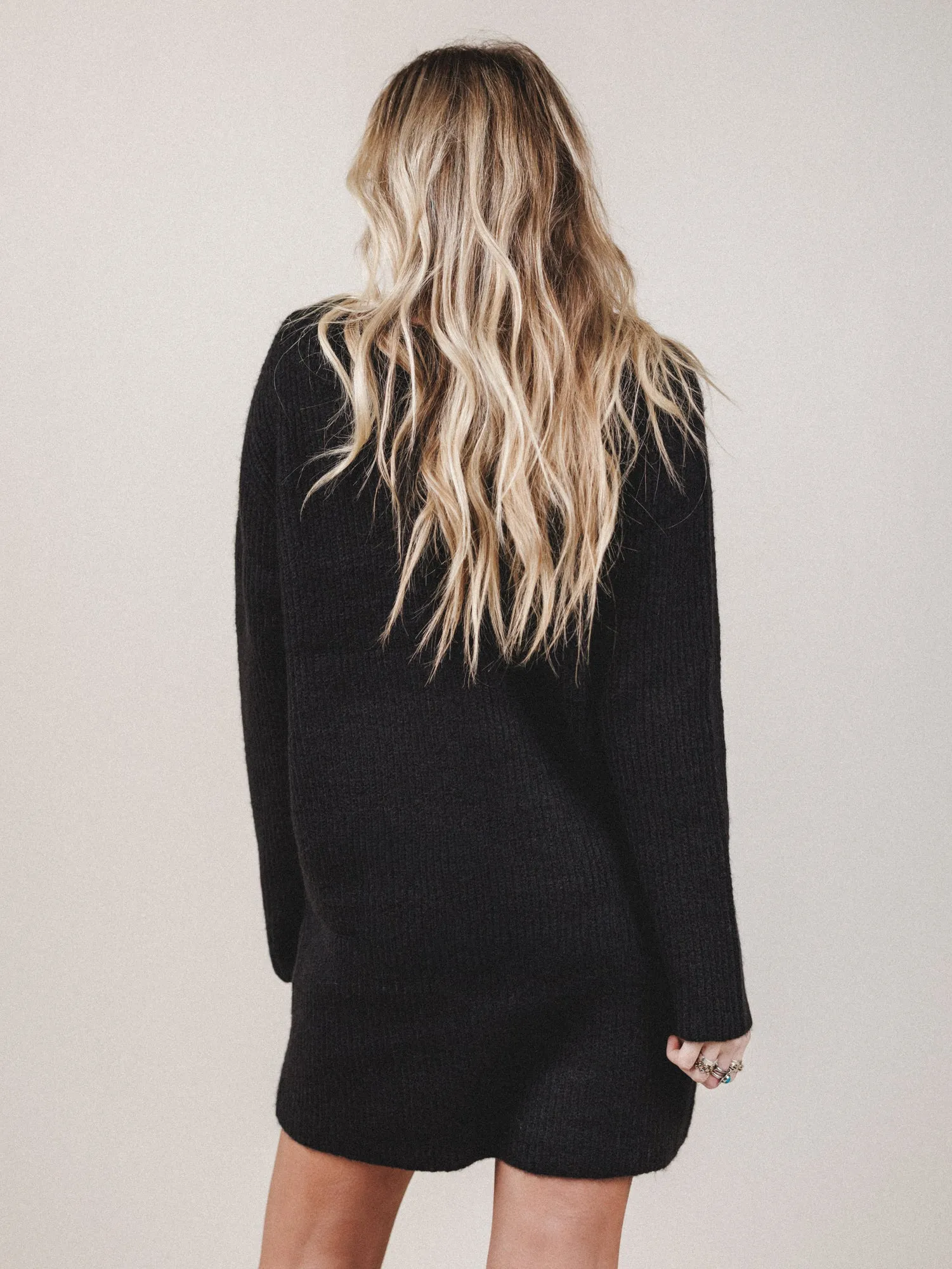Winter Muse Sweater Dress - Black sold by Three Bird Nest product image thumbnail 5