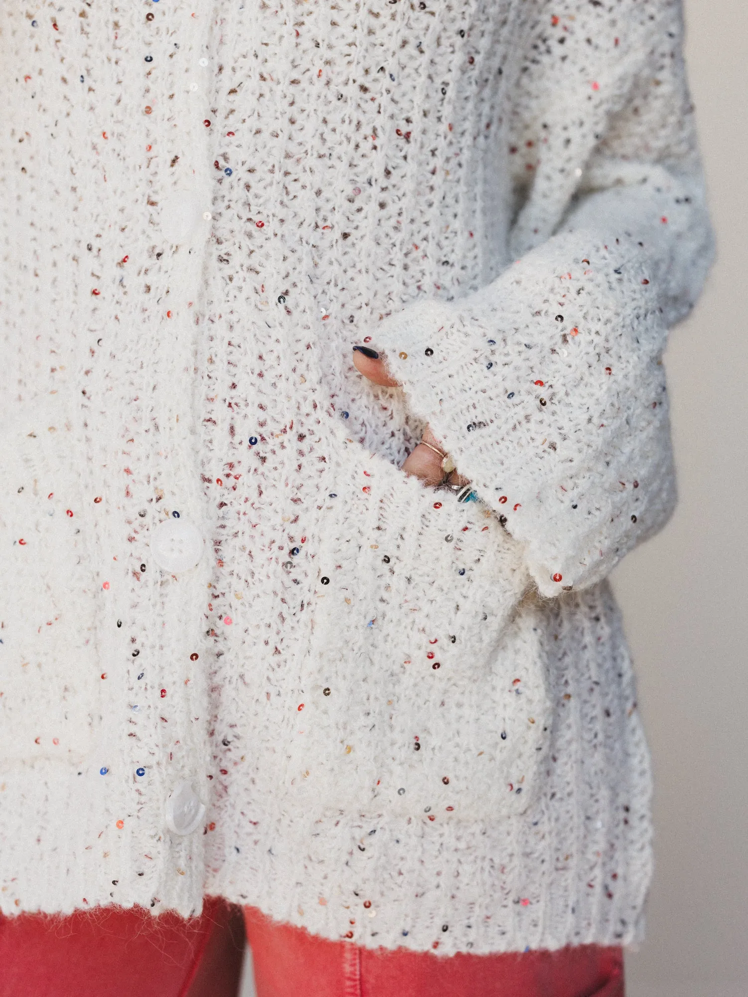 Cloud Snug Cardigan - Cream sold by Three Bird Nest product image thumbnail 3