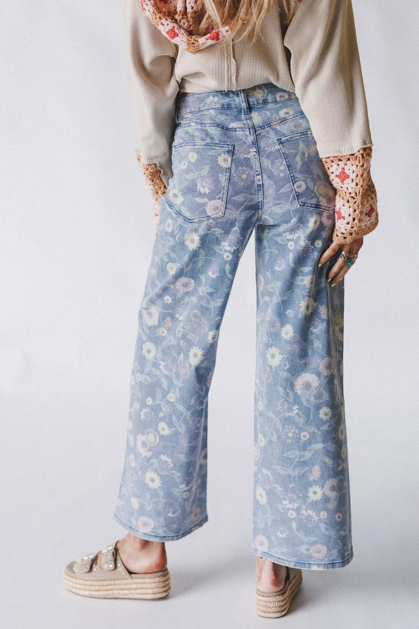 Botanical Garden Pants - Denim sold by Three Bird Nest product image thumbnail 4